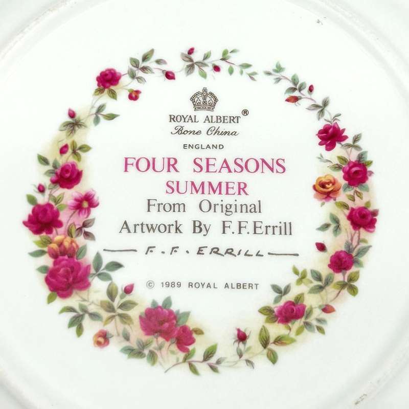 Royal Albert Four Seasons Summer Plate F F Errill