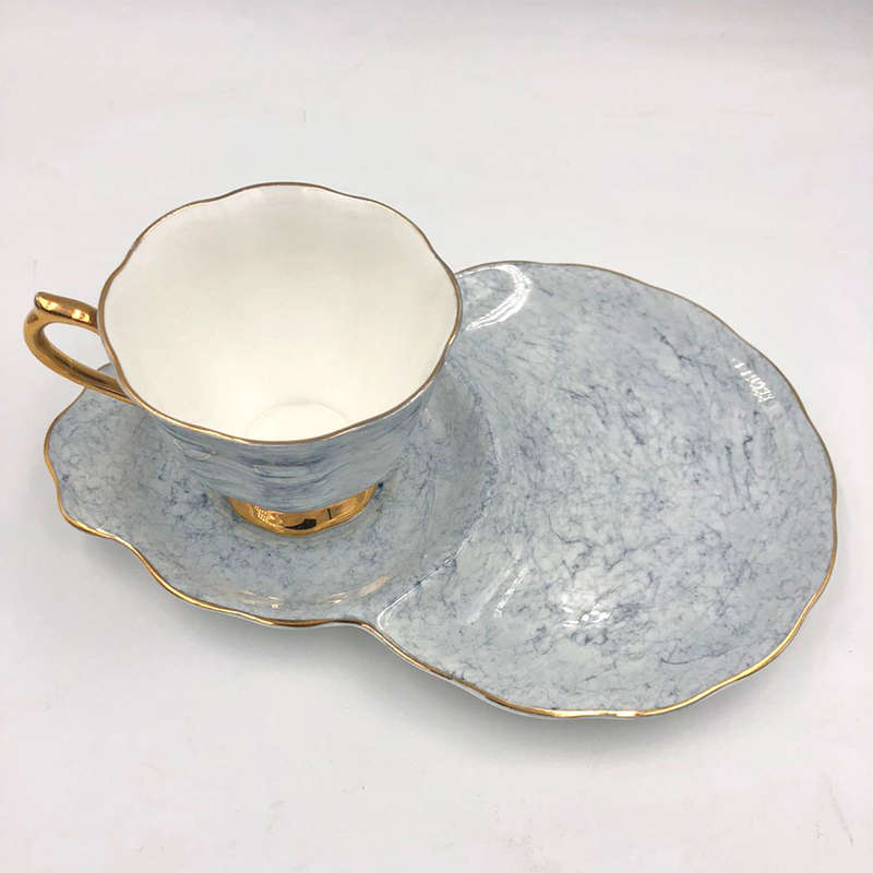Royal Albert Gossamer Tennis Snack Set Grey Marble