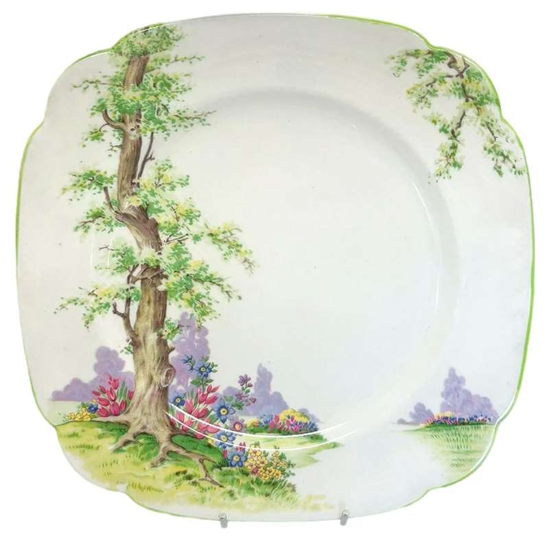 Royal Albert Greenwood Tree Main Plate Art Deco