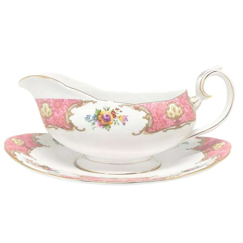 Royal Albert Lady Carlyle Sauce Boat On Stand