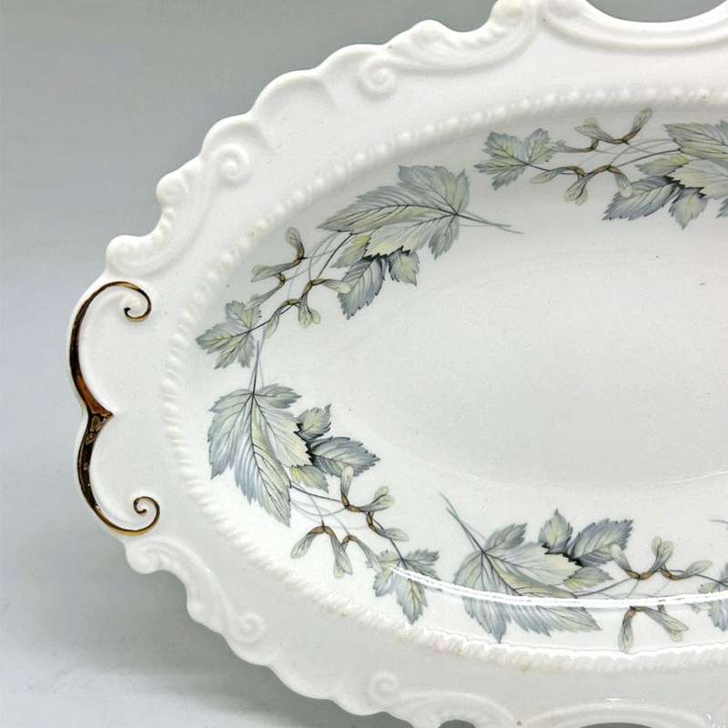 Royal Albert Silver Maple Ornate Serving Bowl