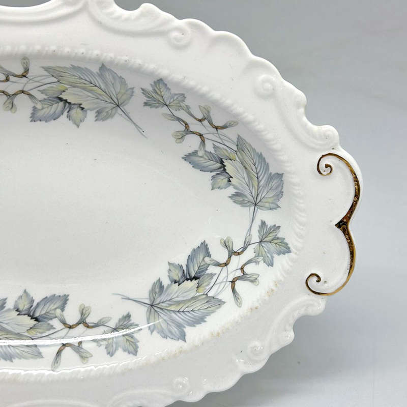 Royal Albert Silver Maple Ornate Serving Bowl