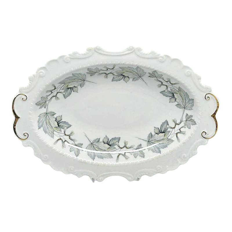 Royal Albert Silver Maple Ornate Serving Bowl