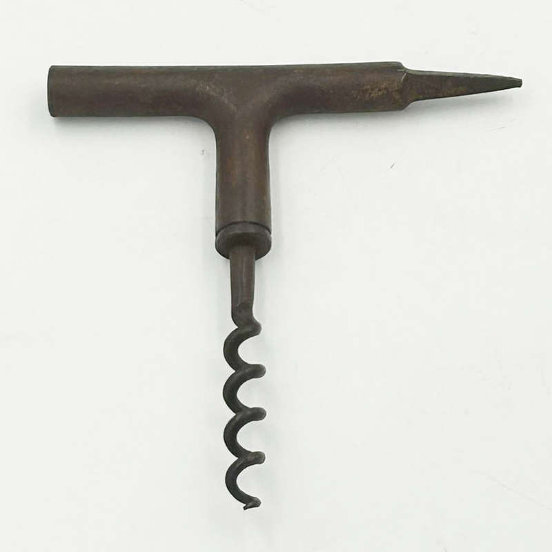 Vintage Iron Corkscrew With Ice Pick