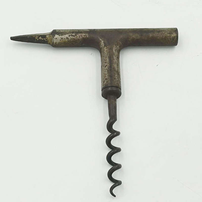 Vintage Iron Corkscrew With Ice Pick