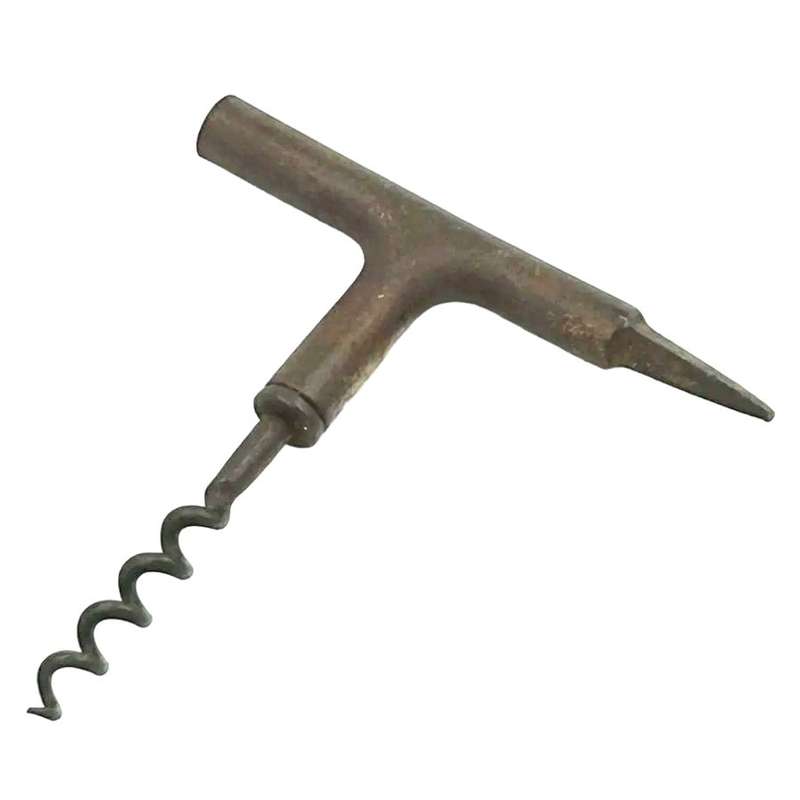 Vintage Iron Corkscrew With Ice Pick