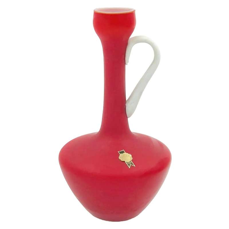 Vintage Retro Ruby Glass Large Vase Pitcher C1970