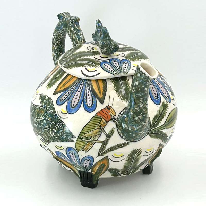 Ardmore Hand Painted Large Tea Pot By Mishali 1994