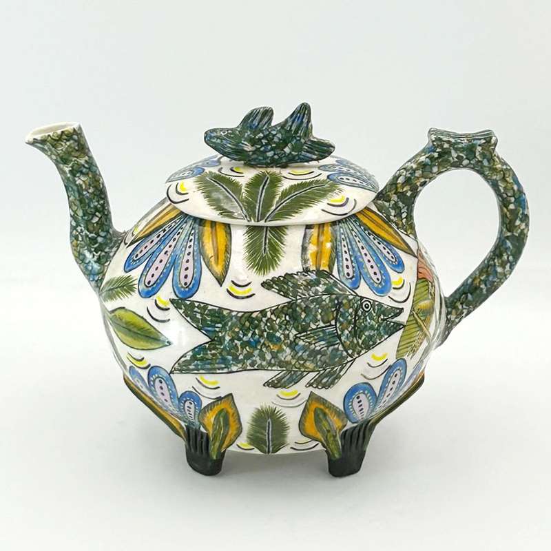 Ardmore Hand Painted Large Tea Pot By Mishali 1994