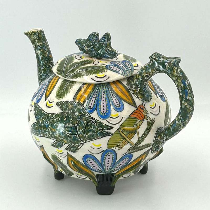 Ardmore Hand Painted Large Tea Pot By Mishali 1994