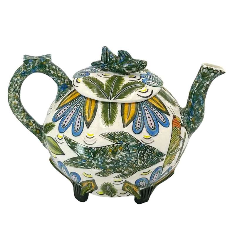 Ardmore Hand Painted Large Tea Pot By Mishali 1994