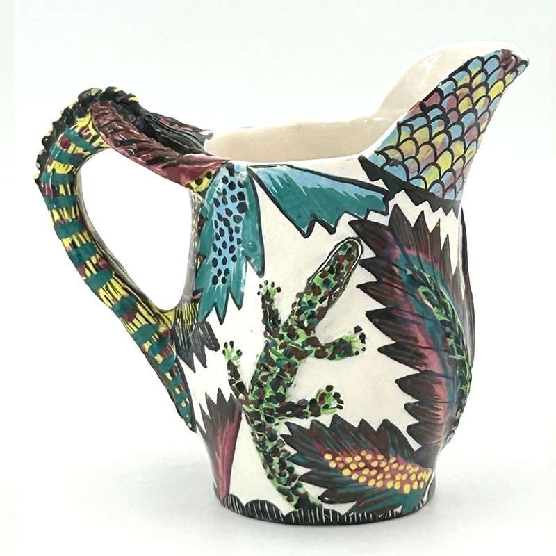 Ardmore Hand Painted Crocodile Jug Othlg