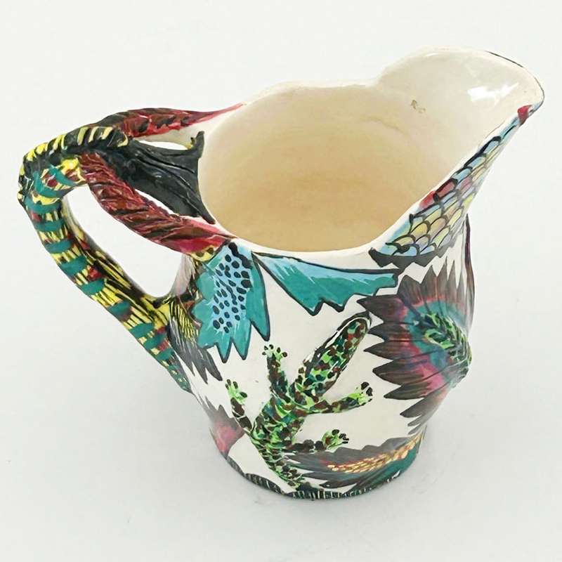 Ardmore Hand Painted Crocodile Jug Othlg