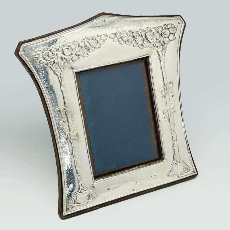 Arts and Crafts  Hallmarked Silver Picture Frame Birmingham 1904
