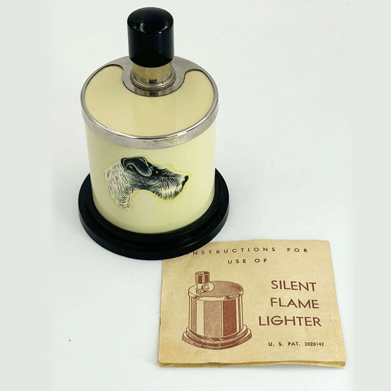 Art Deco Silent Flame Bakelite Table Lighter