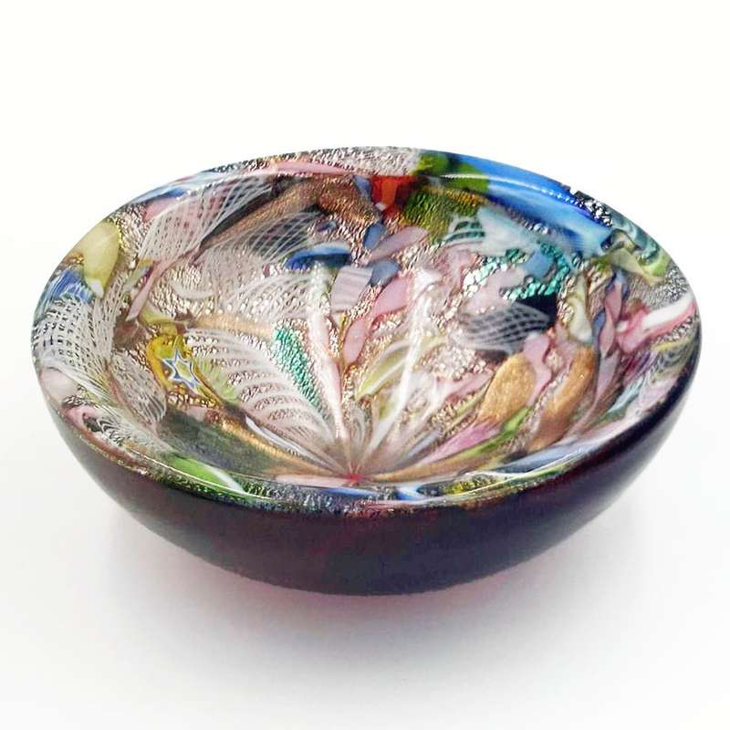 Arte Vetraria Muranese Murano C1953 Tutti Frutti Bowl