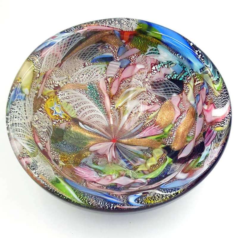 Arte Vetraria Muranese Murano C1953 Tutti Frutti Bowl