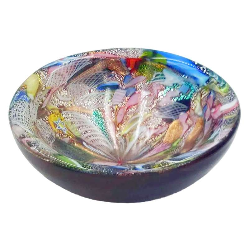 Arte Vetraria Muranese Murano C1953 Tutti Frutti Bowl