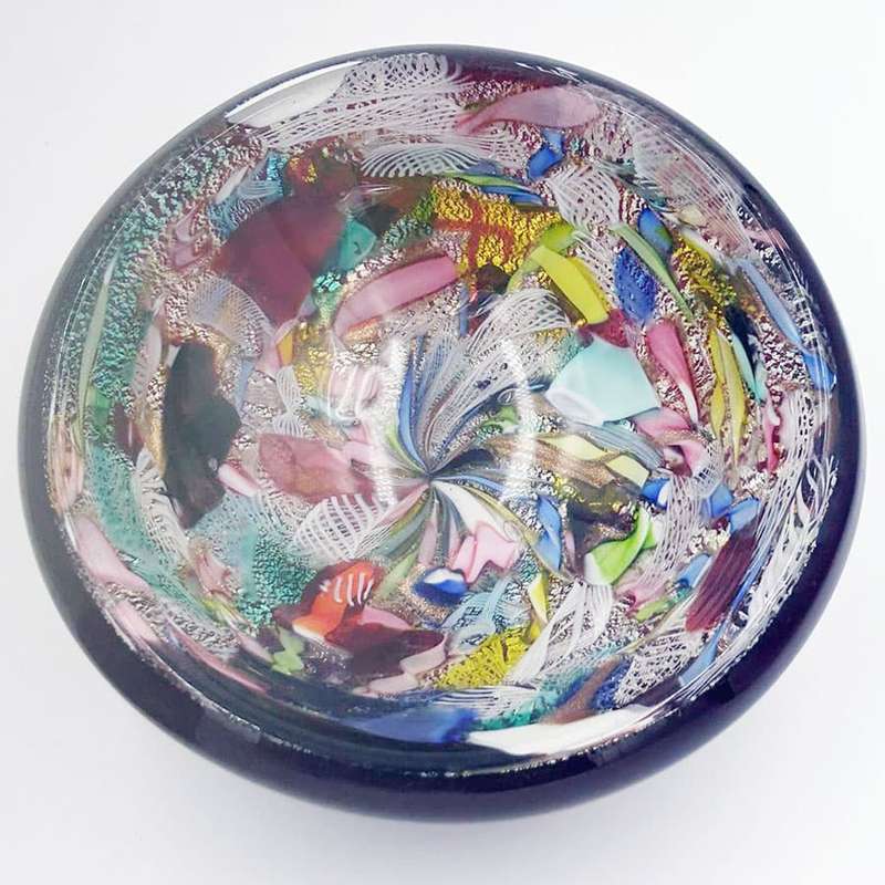 Arte Vetraria Muranese Murano Tutti Frutti Bowl C1953