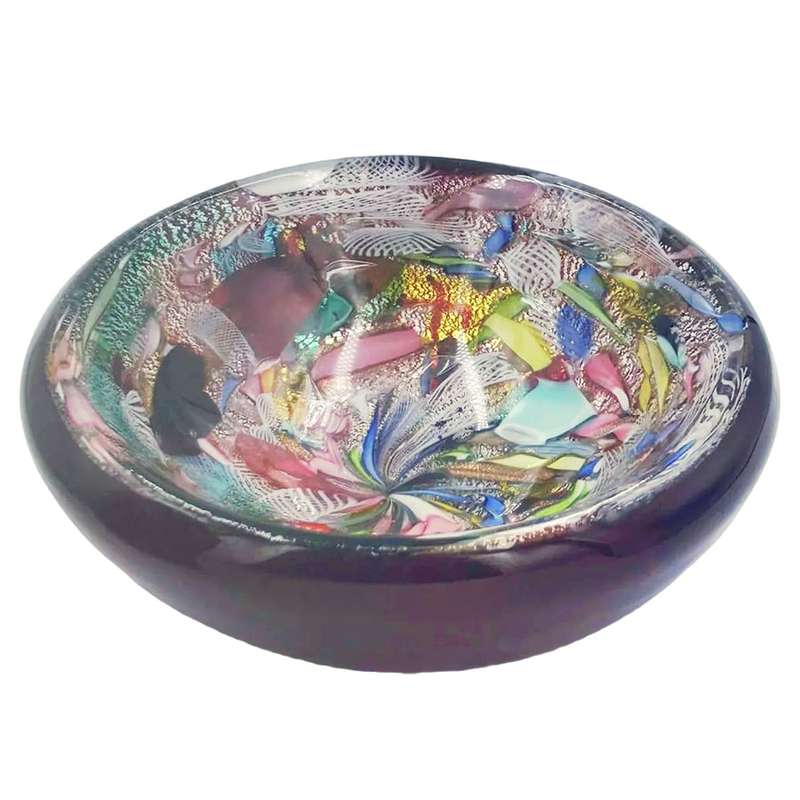 Arte Vetraria Muranese Murano Tutti Frutti Bowl C1953