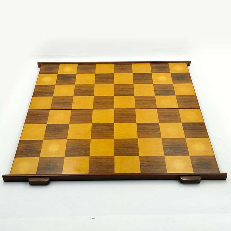 Chess Set Silver and Gilt Metal In original Box