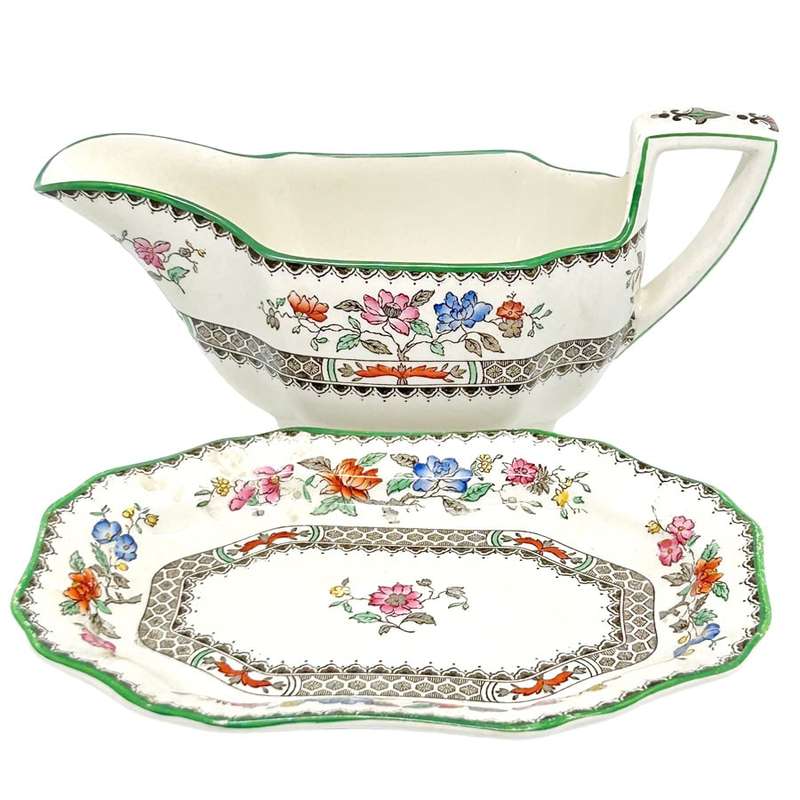 Copeland Spode Chinese Rose Pattern Gravy Boat