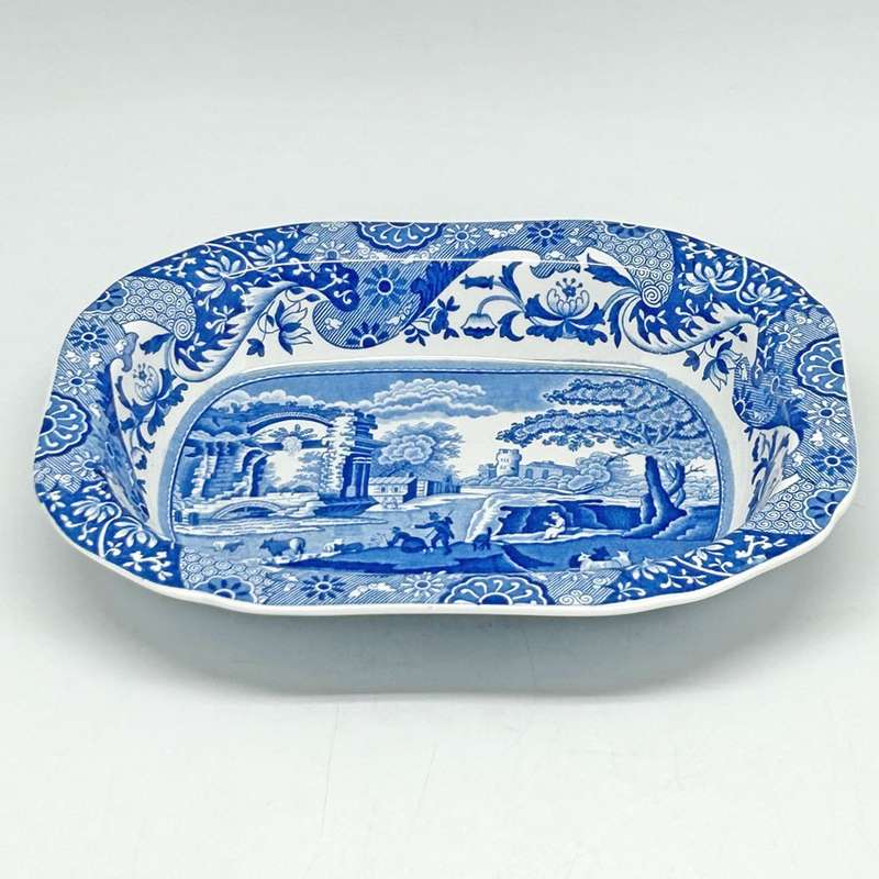Copeland Spode Blue Italian Rectangular Open Vegetable Bowl