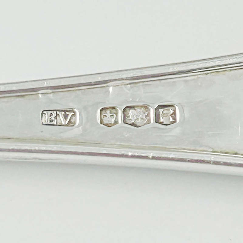 Hallmarked Silver Boxed Serving Spoons Sheffield 1959