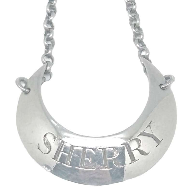 Hallmarked Silver Sherry Decanter Label London 1804 - Bateman