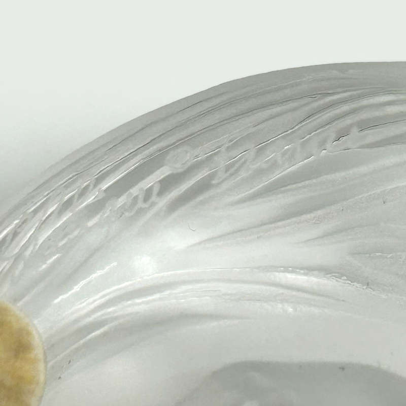 Lalique Crystal Cat Lying Down Boxed C1980