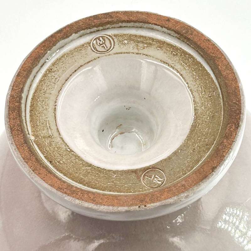 Linnware Pink Glazed Pottery Vase
