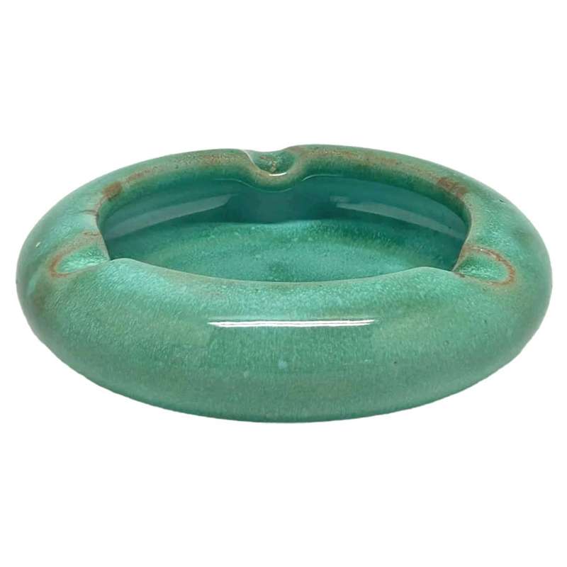Linnware Pottery Green Glazed Ash Tray