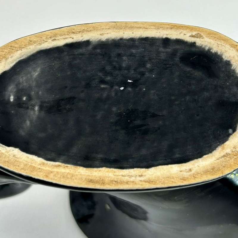 Lucia Ware Cornucopia Black Vase  By Boksburg East Pottery C1970