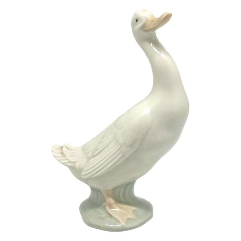 Nao Lladro Duck On Base Looking Up