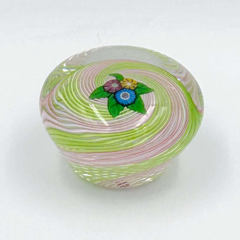 Perthshire Nosegay Floral Glass Paperweight 1977