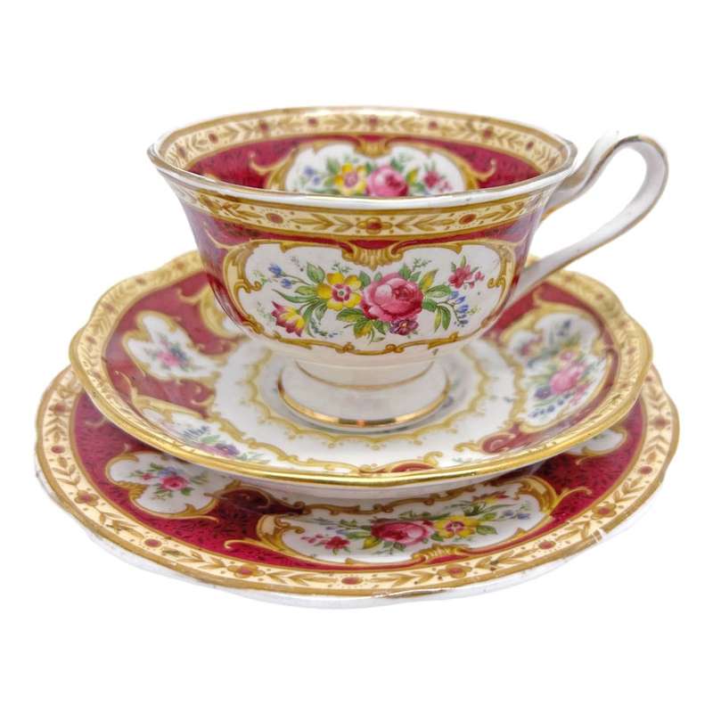 Royal Albert Lady Hamilton  Avon Tea Trio