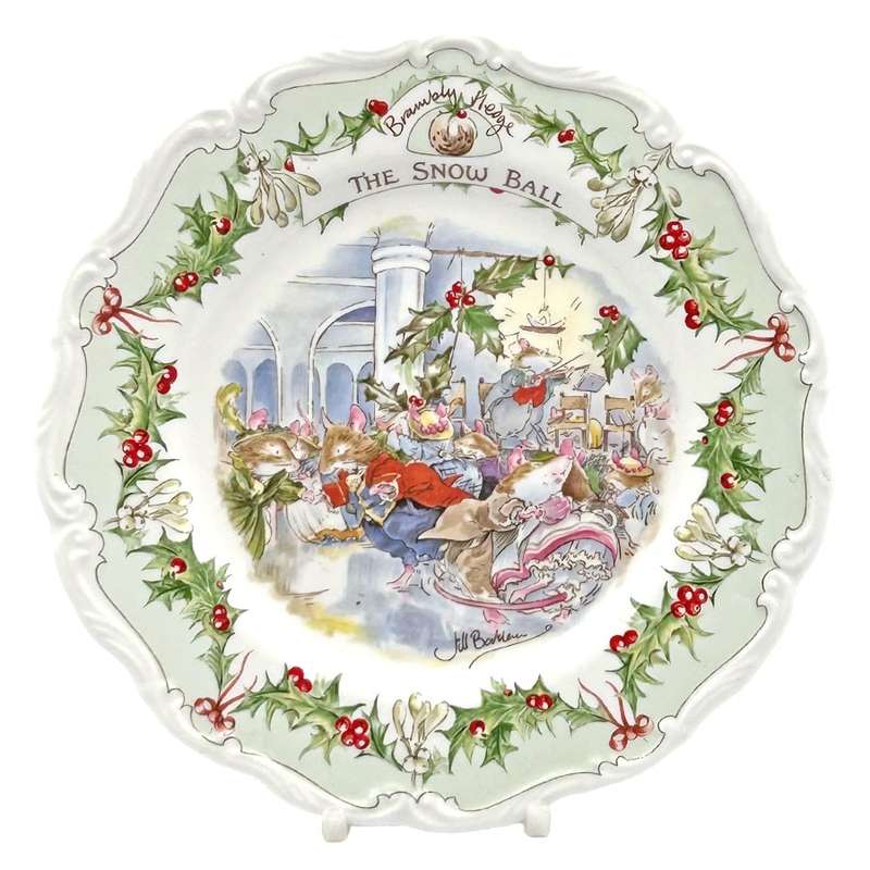 Brambly Hedge Royal Doulton Snow Ball Plate