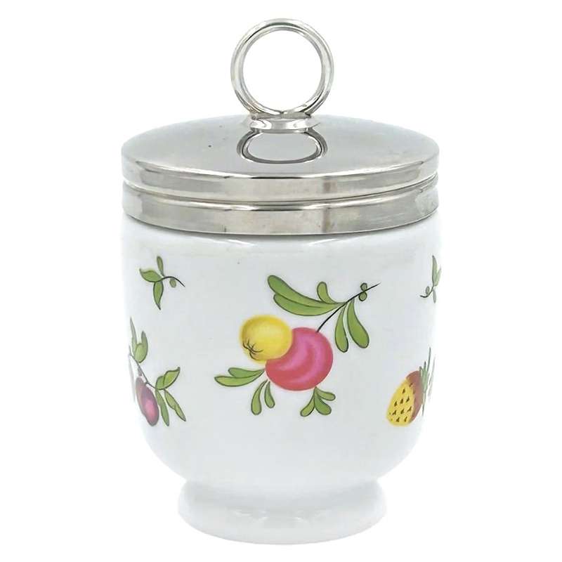 Royal Worcester Porcelain Egg Coddler Mixed Fruits