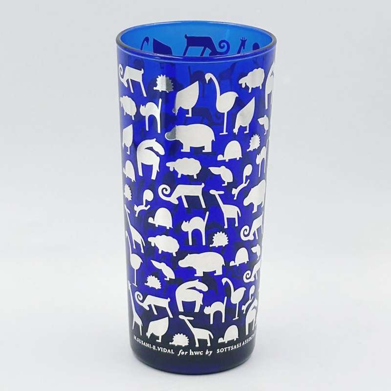 Scotass Egizia Cobalt Blue Silver Overlay Glass Vase By Marco Susini and Elisabeth Vidal C1990