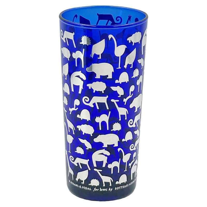 Scotass Egizia Cobalt Blue Silver Overlay Glass Vase By Marco Susini and Elisabeth Vidal C1990