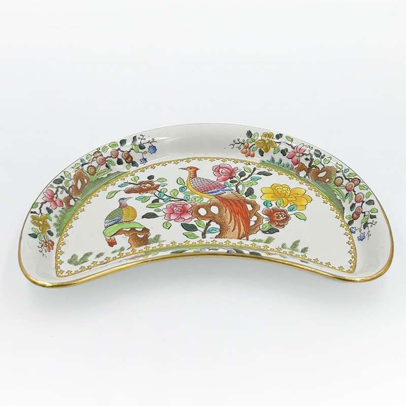 Spode Copeland Waring and Gillow Pheasant Crescent Salad  c1908