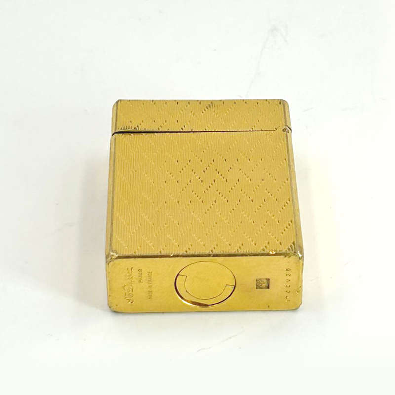 St DuPont Gold Plated Lighter Paris Boxed