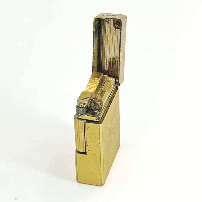 St DuPont Gold Plated Lighter Paris Boxed