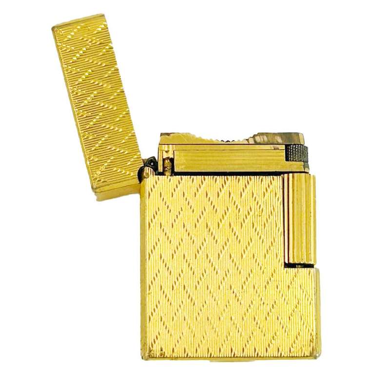 St DuPont Gold Plated Lighter Paris Boxed