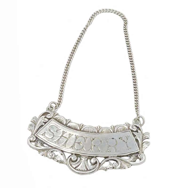 Sterling Silver Sherry Label