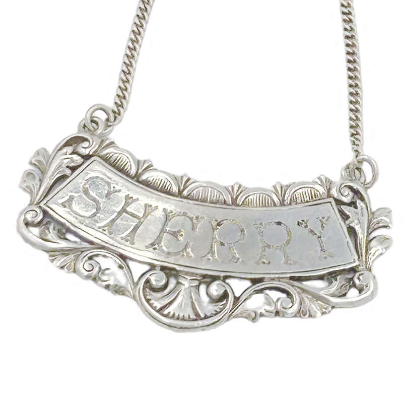 Sterling Silver Sherry Label