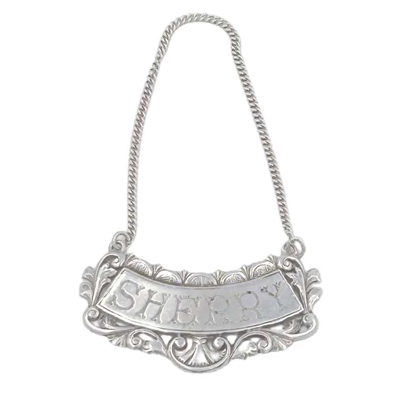 Sterling Silver Sherry Label