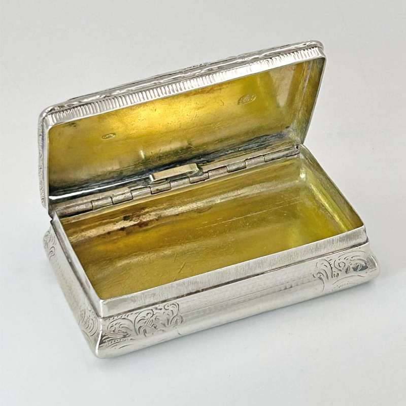 Austria Hungary Silver Snuff Box Vienna 1843