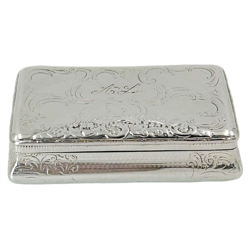 Austria Hungary Silver Snuff Box Vienna 1843