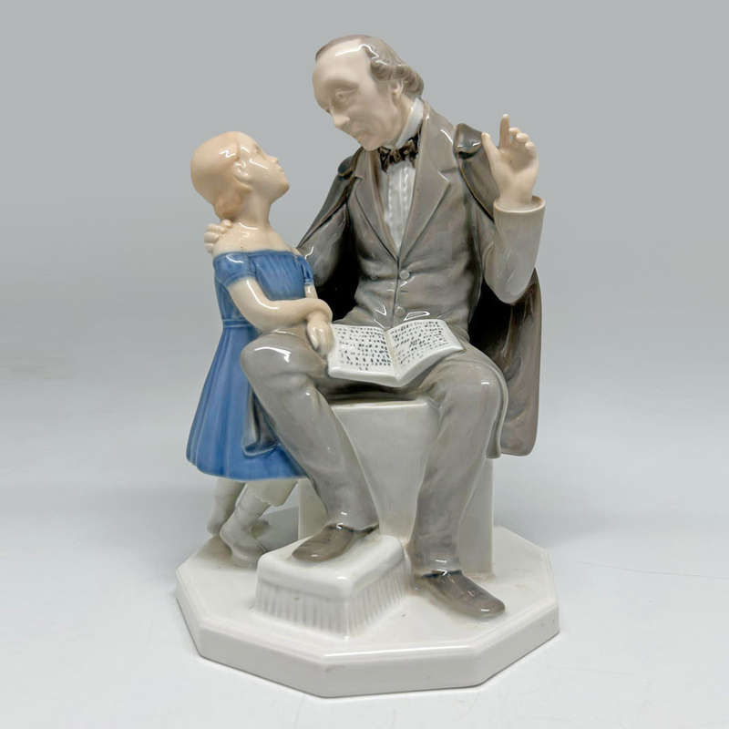 Bing And Grondahl Hans Christian Andersen Telling a Girl A Story